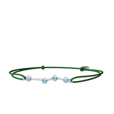 Akuamarin 925 ayar gümüş bileklik