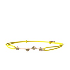 Peridot 14 ayar rose altın bileklik