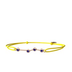 Lab safir 14 ayar rose altın bileklik