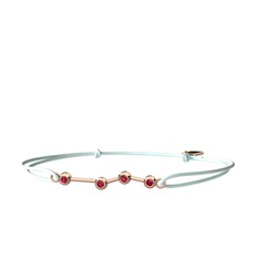 Aries Bileklik - Rodolit garnet 8 ayar rose altın bileklik #jxtlvd