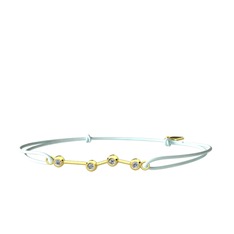 Swarovski 925 ayar altın kaplama gümüş bileklik