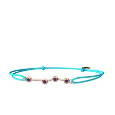 Aries Bileklik - Ametist 14 ayar rose altın bileklik #nokbsj