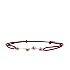 Aries Bileklik - Garnet 18 ayar beyaz altın bileklik #oaquwn