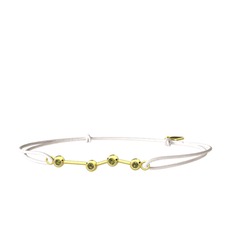 Aries Bileklik - Peridot 925 ayar altın kaplama gümüş bileklik #t2csih