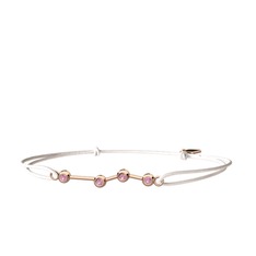 Aries Bileklik - Pembe kuvars 14 ayar rose altın bileklik #ugz0f8