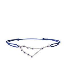 Capricorn Bileklik - Ametist 18 ayar beyaz altın bileklik #12c7xuw