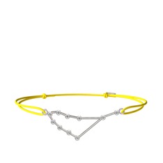 Capricorn Bileklik - Swarovski 8 ayar beyaz altın bileklik #12sj7zk