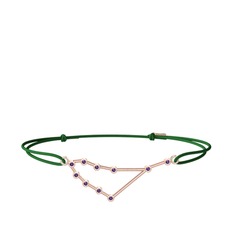 Capricorn Bileklik - Ametist 14 ayar rose altın bileklik #13c0hwx