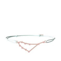 Capricorn Bileklik - Pembe kuvars 14 ayar rose altın bileklik #14varch