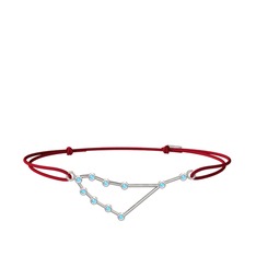 Akuamarin 925 ayar gümüş bileklik