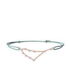 Capricorn Bileklik - Beyaz zirkon 18 ayar rose altın bileklik #175iaxi