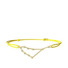 Capricorn Bileklik - Swarovski 14 ayar altın bileklik #17atver