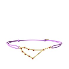 Rodolit garnet 14 ayar altın bileklik