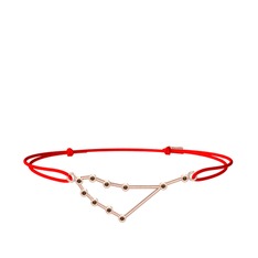 Capricorn Bileklik - Dumanlı kuvars 8 ayar rose altın bileklik #18am4kd