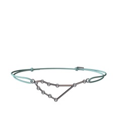 Capricorn Bileklik - Swarovski 925 ayar siyah rodyum kaplama gümüş bileklik #19i2ysw