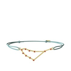 Rodolit garnet 14 ayar altın bileklik