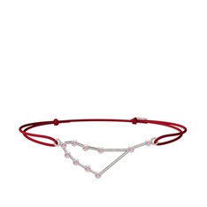 Capricorn Bileklik - Pembe kuvars 925 ayar gümüş bileklik #1c85jaz