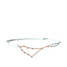 Capricorn Bileklik - Pırlanta 925 ayar rose altın kaplama gümüş bileklik (0.15 karat) #1cc5hqj