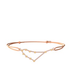 Capricorn Bileklik - Sitrin 14 ayar rose altın bileklik #1cq73jf