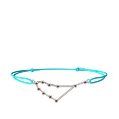 Capricorn Bileklik - Dumanlı kuvars 18 ayar beyaz altın bileklik #1feywj3