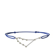 Capricorn Bileklik - Peridot 14 ayar beyaz altın bileklik #1h5b6m9