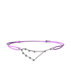 Capricorn Bileklik - Ametist 925 ayar gümüş bileklik #1ilebvx