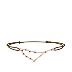 Capricorn Bileklik - Kök yakut 14 ayar rose altın bileklik #1iowrij