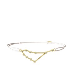 Beyaz zirkon 18 ayar altın bileklik