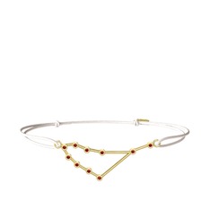 Garnet 18 ayar altın bileklik