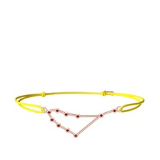 Capricorn Bileklik - Garnet 925 ayar rose altın kaplama gümüş bileklik #1lqgws9