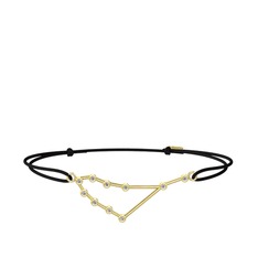 Capricorn Bileklik - Swarovski 925 ayar altın kaplama gümüş bileklik #1lqv5om