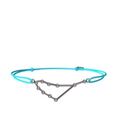 Capricorn Bileklik - Swarovski 925 ayar siyah rodyum kaplama gümüş bileklik #1n92mzj