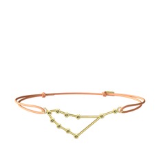 Capricorn Bileklik - Peridot 8 ayar altın bileklik #1pe5kas