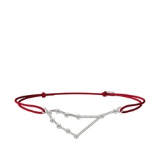 Capricorn Bileklik - Beyaz zirkon 8 ayar beyaz altın bileklik #1t59kfe