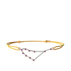 Rodolit garnet 925 ayar gümüş bileklik