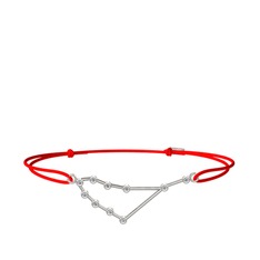 Capricorn Bileklik - Swarovski 8 ayar beyaz altın bileklik #1yejqsf