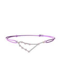 Capricorn Bileklik - Pembe kuvars 925 ayar gümüş bileklik #1yxqcme
