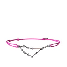 Swarovski 925 ayar siyah rodyum kaplama gümüş bileklik