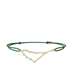 Akuamarin 8 ayar altın bileklik