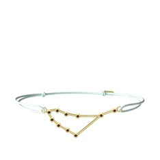 Capricorn Bileklik - Kök yakut 18 ayar altın bileklik #4f8whh