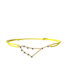 Lab safir 18 ayar altın bileklik