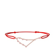 Capricorn Bileklik - Pembe kuvars 18 ayar rose altın bileklik #7pjq36