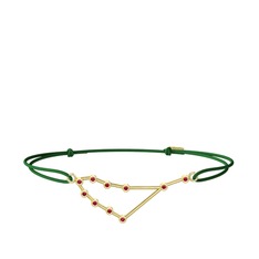 Capricorn Bileklik - Rodolit garnet 18 ayar altın bileklik #94dcvz
