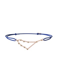 Capricorn Bileklik - Peridot 18 ayar rose altın bileklik #9epbz6