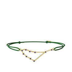 Lab safir 18 ayar altın bileklik