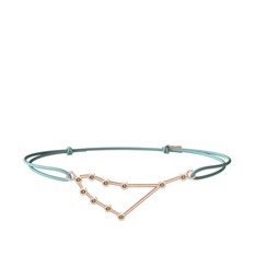 Peridot 925 ayar rose altın kaplama gümüş bileklik