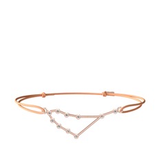 Capricorn Bileklik - Swarovski 8 ayar rose altın bileklik #ez982z