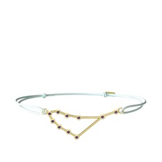 Capricorn Bileklik - Ametist 18 ayar altın bileklik #f231qx