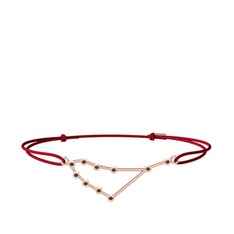 Dumanlı kuvars 18 ayar rose altın bileklik