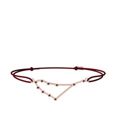 Capricorn Bileklik - Kök yakut 18 ayar rose altın bileklik #gmm8sn